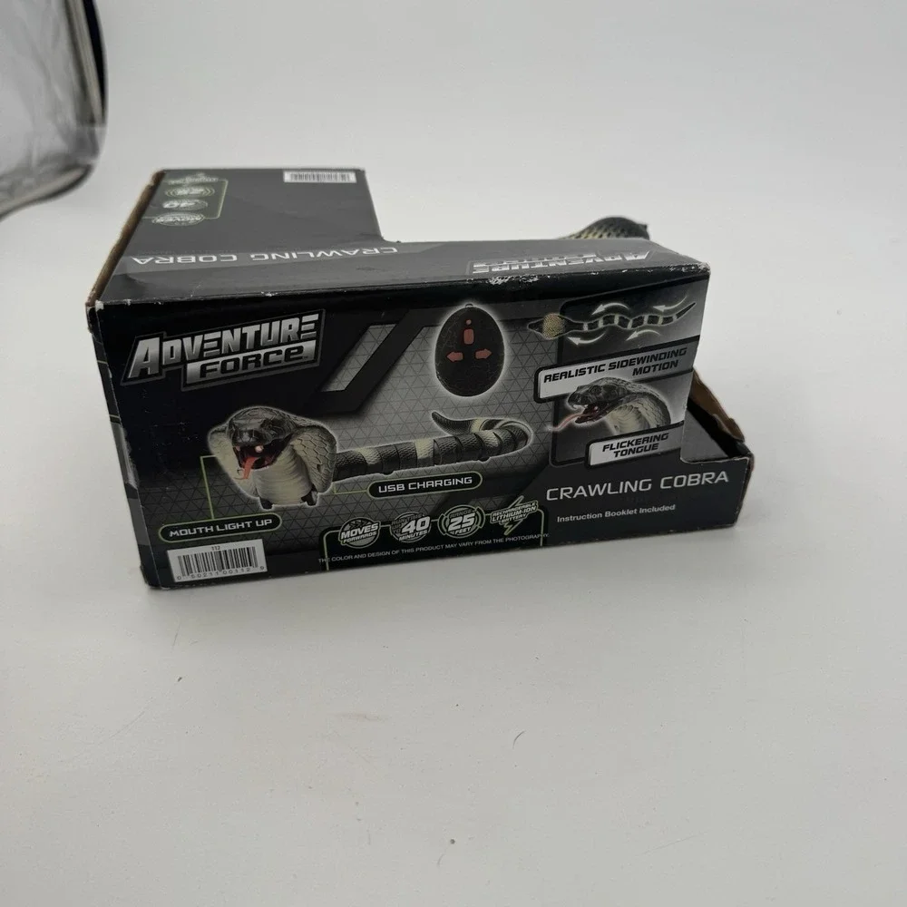 Adventure Force Crawling Cobra RC Remote Control Snake Sidewinding Tongue LED